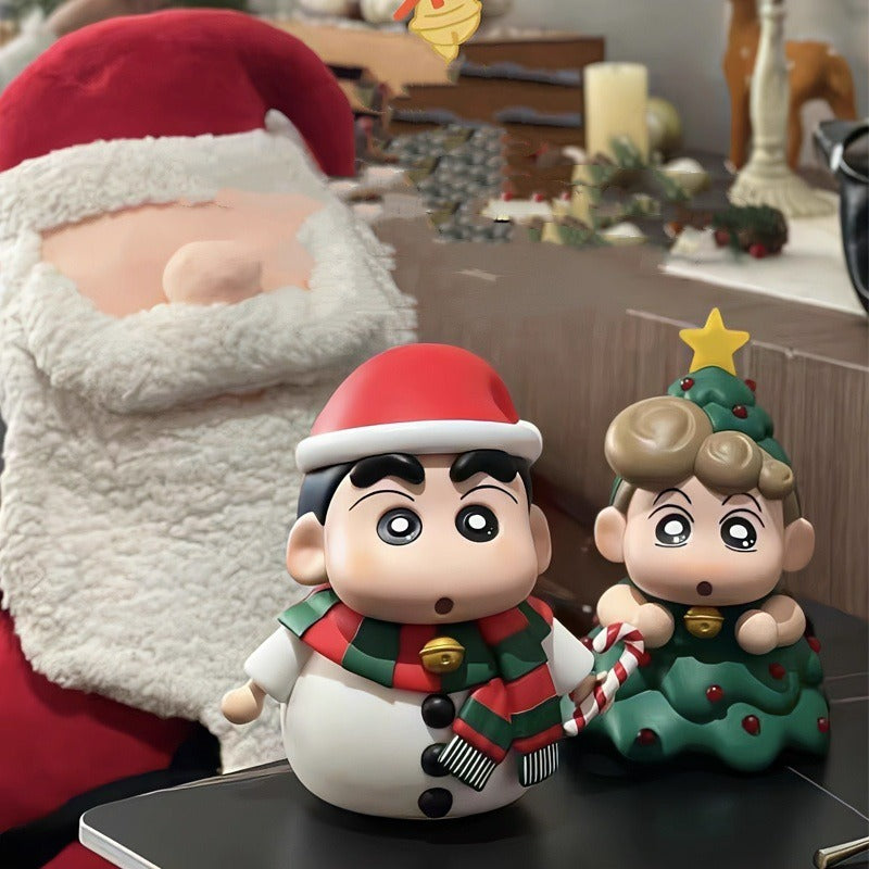 Crayon Shin-chan Christmas Figurines – Adorable Holiday Décor & Perfect Gift Choice!