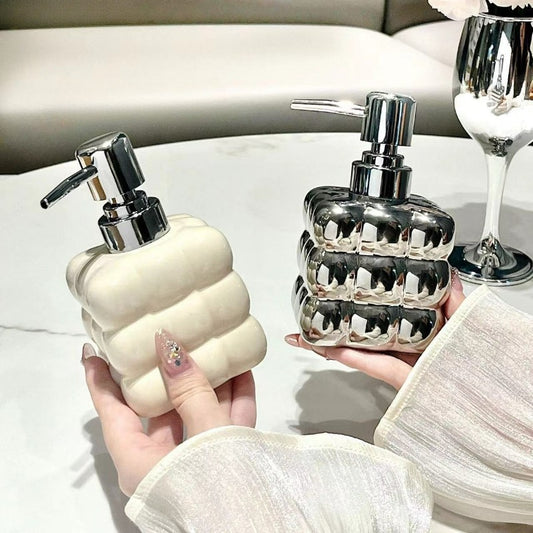 Light Luxury Bathroom Lotion Push-Up Dispenser Bottle