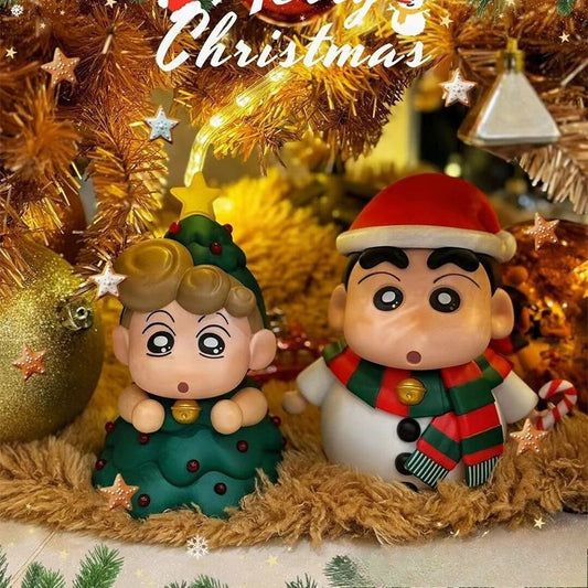 Crayon Shin-chan Christmas Figurines – Adorable Holiday Décor & Perfect Gift Choice!