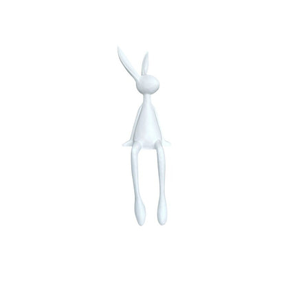 Rabbit sitting ornament desktop decoration - for a variety of styles, hand-polished, stylish and simple