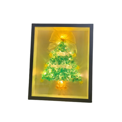 "DIY Crystal Christmas Tree Frame – Sparkle Up Your Holidays with a Personal Touch