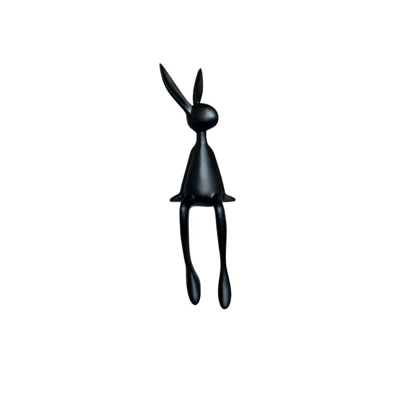 Rabbit sitting ornament desktop decoration - for a variety of styles, hand-polished, stylish and simple