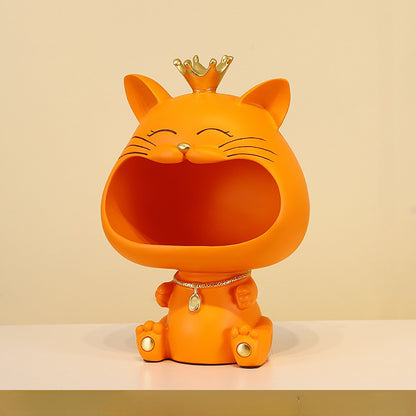 Big Mouth Cat Storage Ornament - cute shape, safe and odorless