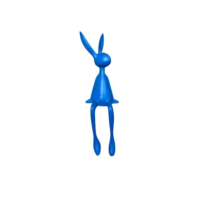 Rabbit sitting ornament desktop decoration - for a variety of styles, hand-polished, stylish and simple