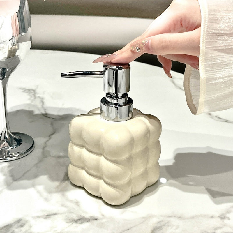 Light Luxury Bathroom Lotion Push-Up Dispenser Bottle